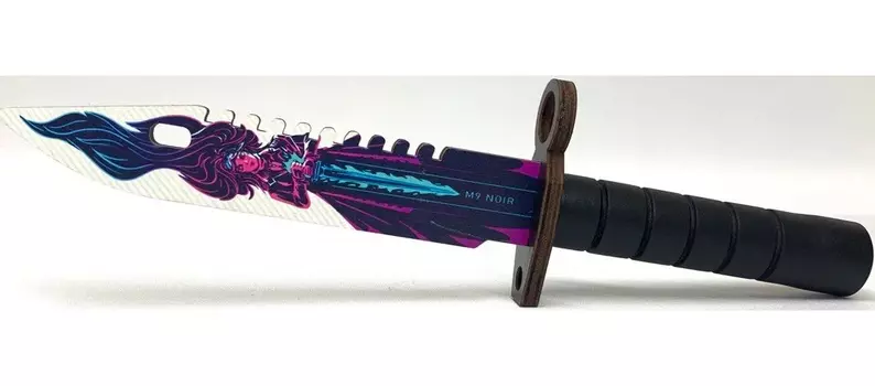 Оружие игровое штык-нож М9 Байонет 2 – Нео-Нуар (деревянный)