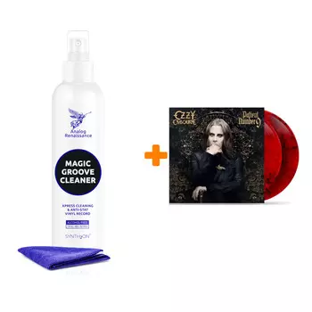 OSBOURNE OZZY Patient Number 9 Coloured Red &amp; Black Marble Vinyl 2LP + Спрей для очистки LP с микрофиброй 250мл Набор