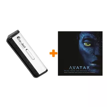OST Avatar James Horner Limited Edition Blue Marbled Vinyl 2LP + Щетка для LP Brush It Набор