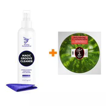 OST Dirty Dancing 35th Anniversary Watermelon Picture Vinyl LP + Спрей для очистки LP с микрофиброй 250мл Набор