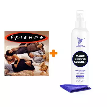 OST Friends Coloured Vinyl 2LP + Спрей для очистки LP с микрофиброй 250мл Набор