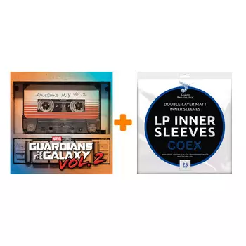 OST Guardians Of The Galaxy Vol.2 LP + Конверты внутренние COEX для грампластинок 12" 25шт Набор