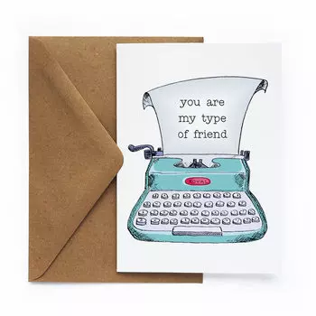 Открытка Печатная машинка