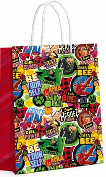 Пакет Леди Баг и Супер-Кот подарочный большой (розовый)