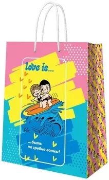 Пакет Love is: Пальмы подарочный малый (180 x 227 x 100 мм)