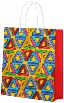 Пакет Магниты-треугольники подарочный большой (335 x 406 x 155 мм)