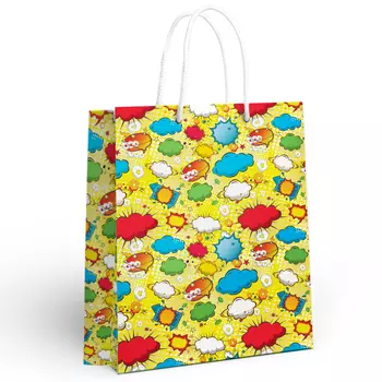 Пакет подарочный большой (жёлтый)