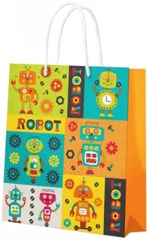 Пакет Роботы подарочный большой (335 x 406 x 155 мм)