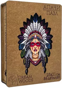 Пазл Dream Woods фигурный – Апачи (122 детали)
