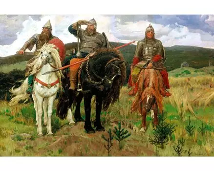 Пазл Wooden Puzzles: Богатыри