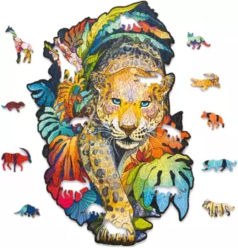 Пазл Ягуар деревянный (XL)