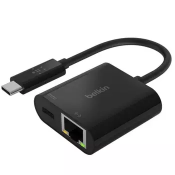 Переходник Belkin USB-C – Ethernet (черный) (INC001btBK)