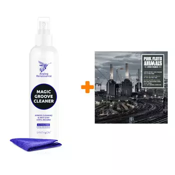 PINK FLOYD Animals 2018 Remix LP+CD+DVD+BD + Спрей для очистки LP с микрофиброй 250мл Набор