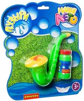 Пистолет Наше лето: Саксофон (с мыльными пузырями, 45 мл)