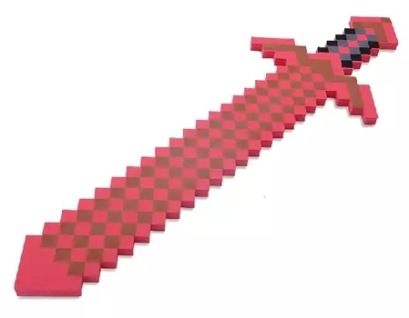 Пиксельный меч (красный) (75 см)