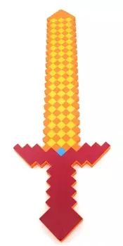 Пиксельный меч (оранжевый) (75 см)