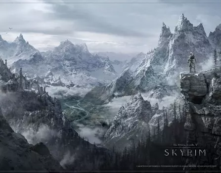 Плакат Skyrim Wallscroll. Valley