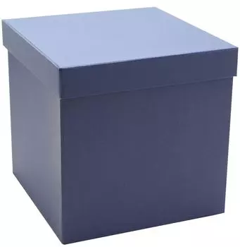 Подарочная коробка синяя (15,5x15,5x15,5 см)