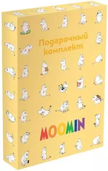 Подарочный комплект Блокнот + наклейки Муми-тролли