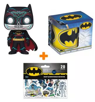 Подарочный набор Batman (фигурка, магниты, кружка)
