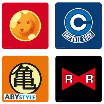 Подставки под напитки Dragon Ball Z Symbols