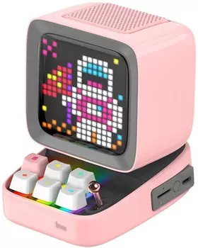 Портативная колонка Divoom: Ditoo Plus (розовый)