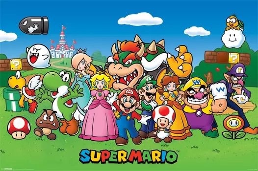 Постер Nintendo: Super Mario Characters