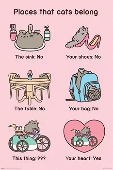 Постер Pusheen The Cat: Places Cats Belong
