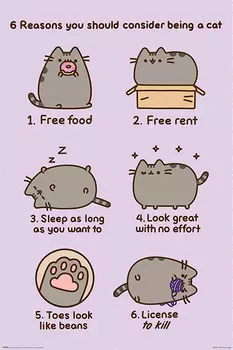 Постер Pusheen The Cat: Reasons To Be A Cat