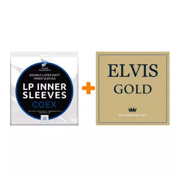 PRESLEY ELVIS Gold 2LP + Конверты внутренние COEX для грампластинок 12" 25шт Набор