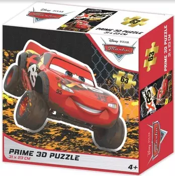 Prime 3D Puzzle: Disney – Тачки (63 элемента)