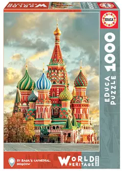 Puzzle Храм Василия Блаженного: Москва (1000 деталей)