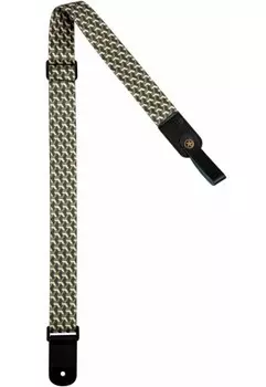 Ремень для укулеле Flight S35 TRAIL S – геометрический узор (серебристый)