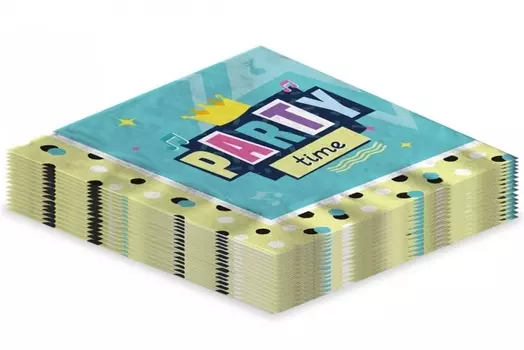 Салфетки бумажные Вечеринка трехслойные (33x33 см) (20 шт)