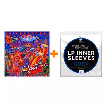 SANTANA Supernatural 2LP + Конверты внутренние COEX для грампластинок 12" 25шт Набор