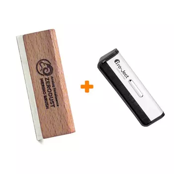 Щетка из шерсти мериноса для ухода за LP + Щетка для LP Brush It Набор