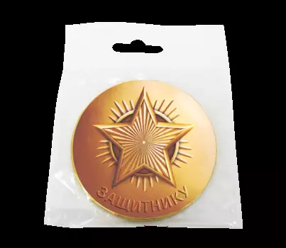 Шоколадная медаль Защитнику (25 г)