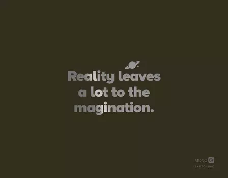 Скетчбук Reality Leaves A Lot To The Magination (Черный)