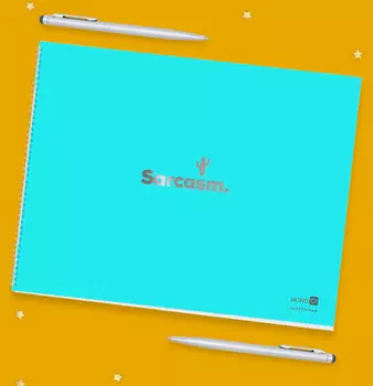 Скетчбук Sarcasm (Бирюзовый)