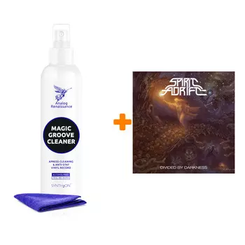 SPIRIT ADRIFT Divided By Darkness Neon Orange Vinyl LP + Спрей для очистки LP с микрофиброй 250мл Набор