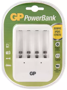 Стандартная зарядка PB420 для АА и ААА аккумуляторов в клемшеле