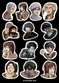 Стикерпак Attack On Titans #4