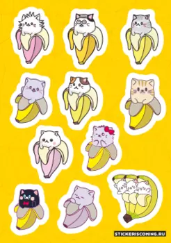 Стикерпак Bananya