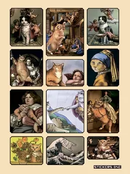 Стикерпак Cat Art