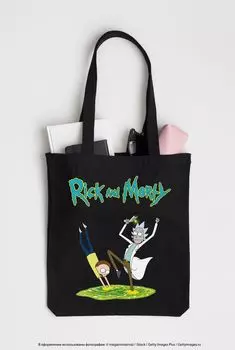 Сумка Rick And Morty: Портал (чёрная)