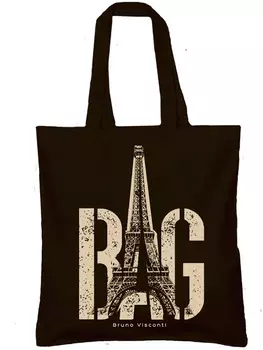 Сумка-шоппер Париж (чёрная)