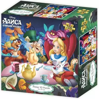 Super 3D Puzzle: Алиса в Стране чудес (100 элементов)
