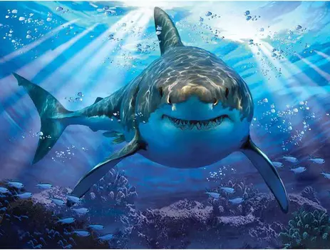 Super 3D Puzzle: Большая белая акула
