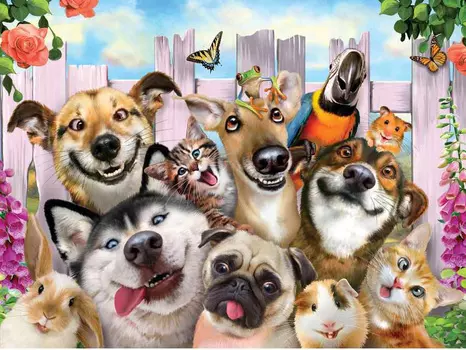 Super 3D Puzzle: Селфи домашних питомцев