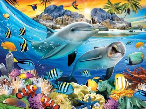 Super 3D Puzzle: Закат на острове